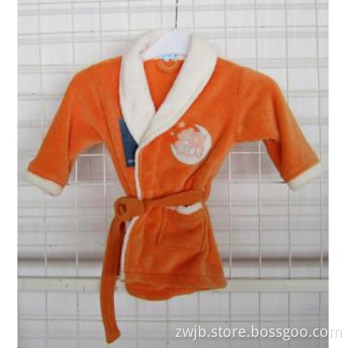 Coral fleece Bathrobes for children